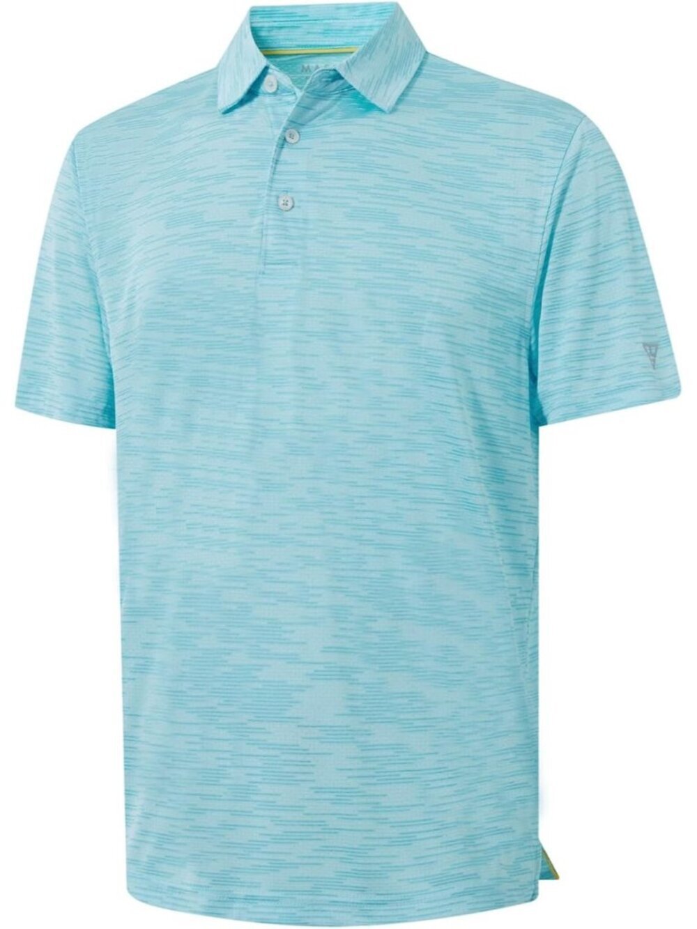 Mens Misty Blue Golf Shirt Short Sleeve Ultra Light Quick Dry UPF 30 Polo